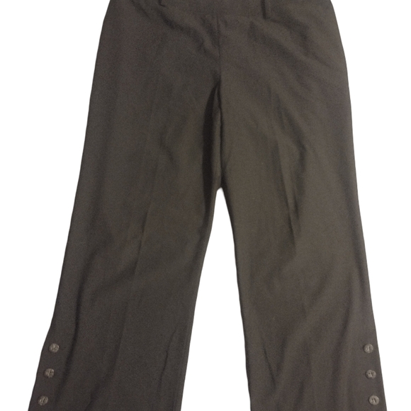 Sharon Young Pants - Sharon Young Black Pants with Button Accents